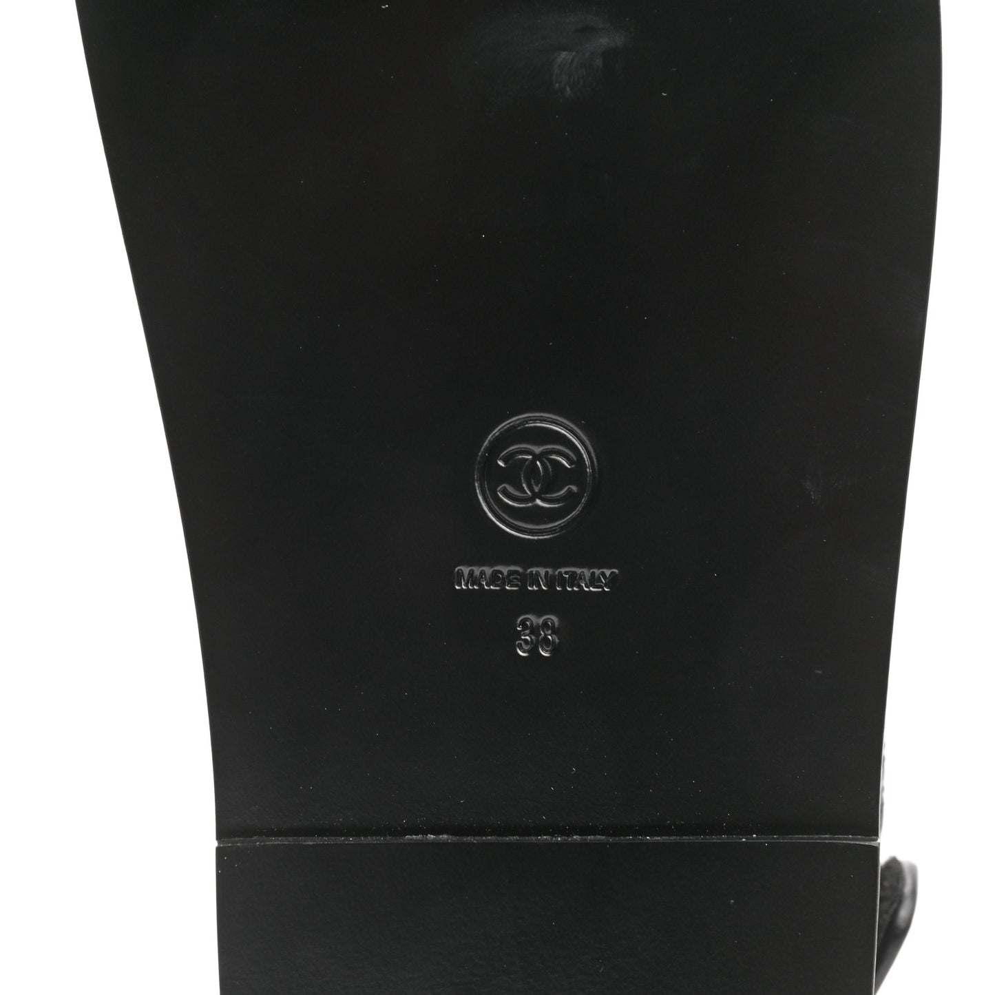 Grained Calfskin Velcro Dad Sandals 38 Black