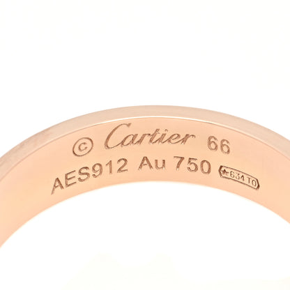 Cartier 18K Pink Gold 5.5mm LOVE Ring 66 11.5 5 of 5