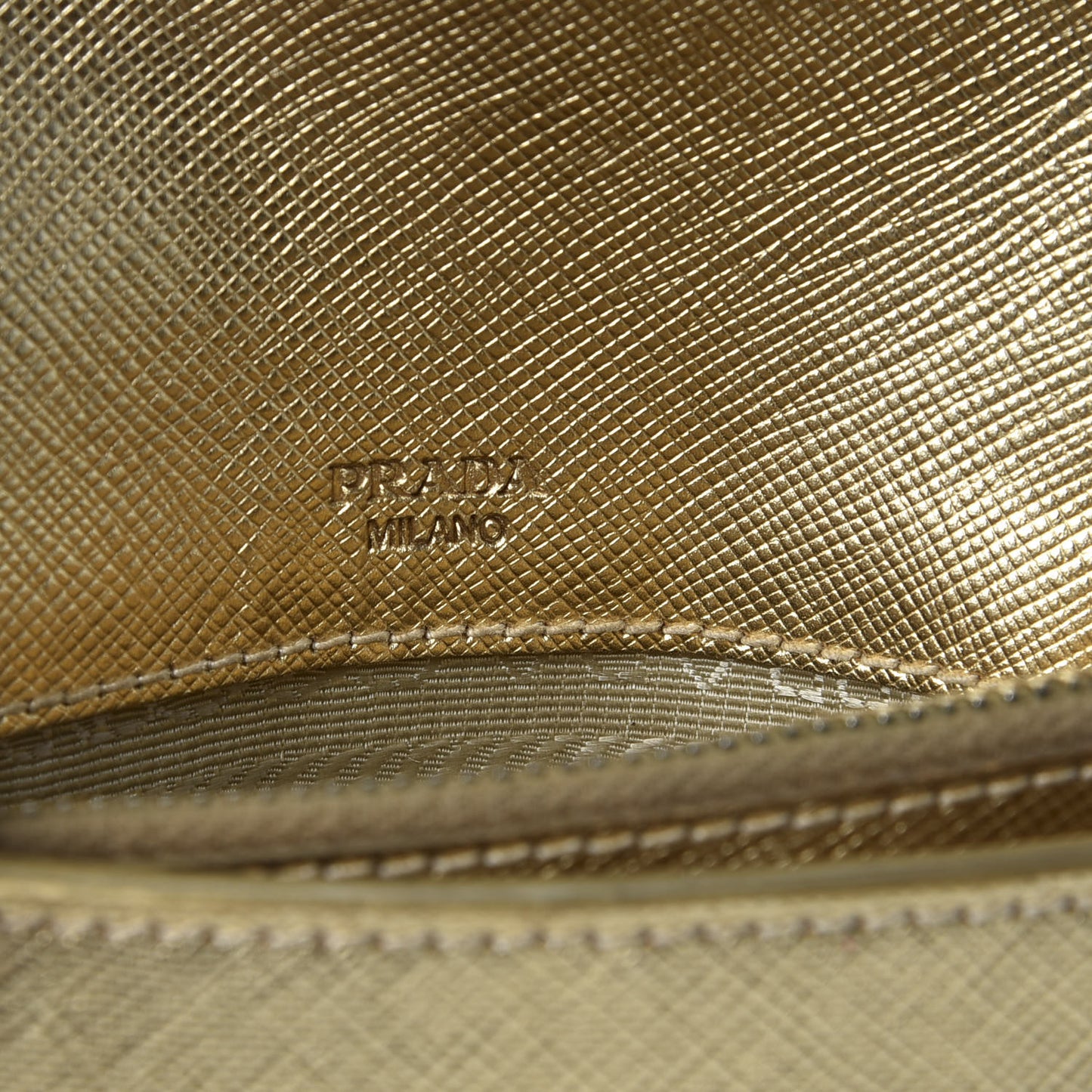 Saffiano Box Clutch Platino