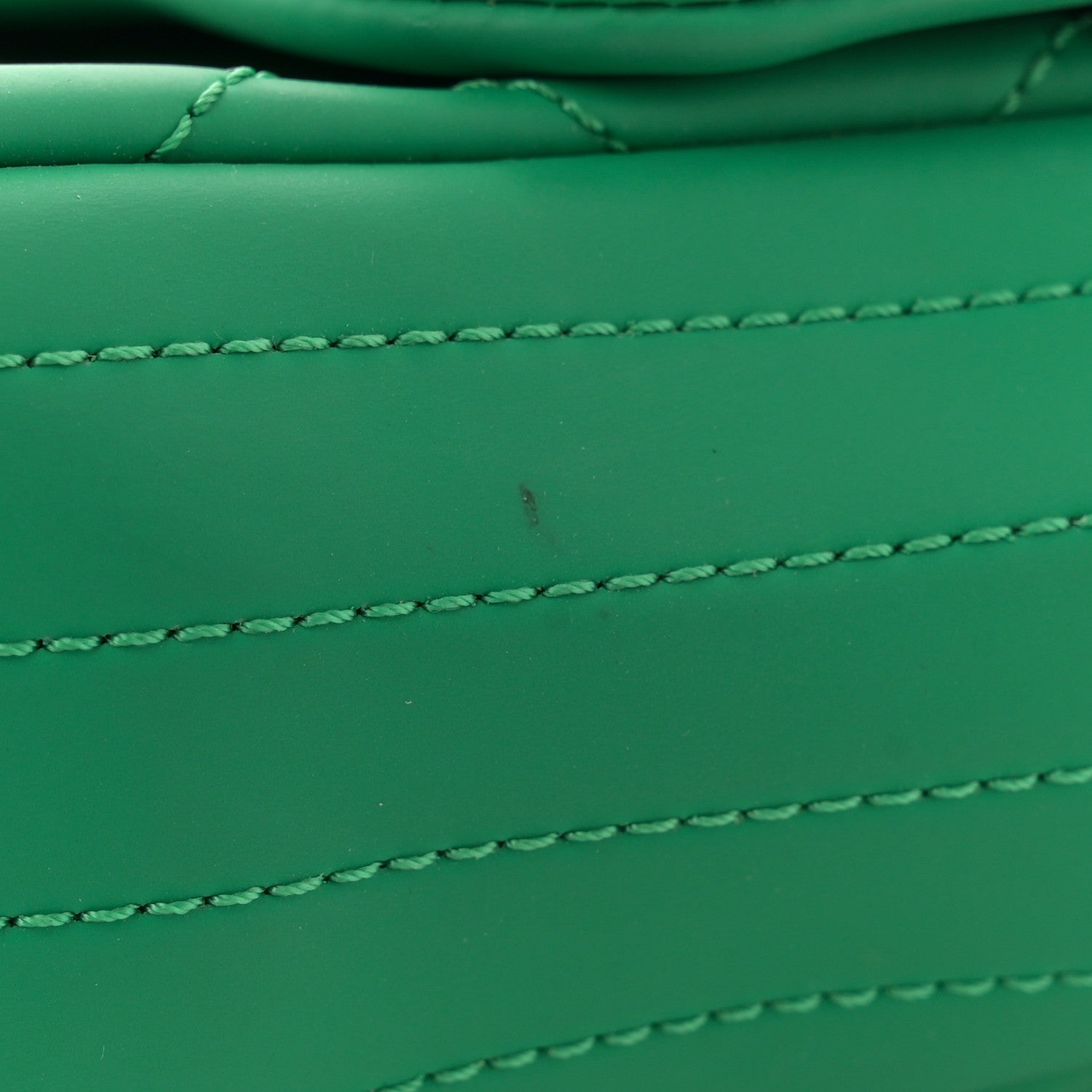 Chanel Rubber Quilted Lambskin Medium Coco Rain Flap Green 12 of 14