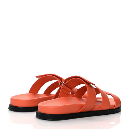 Hermes Epsom Womens Chypre Sandals 40 Rose Sorbet 4 of 9