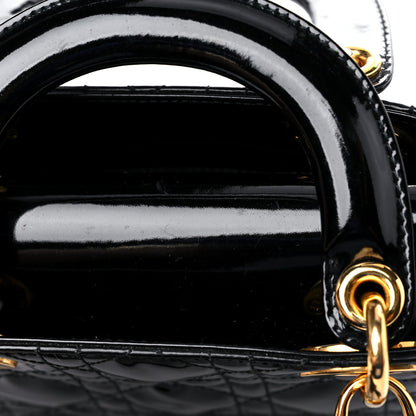 Christian Dior Patent Cannage Mini Lady Dior Black 12 of 14
