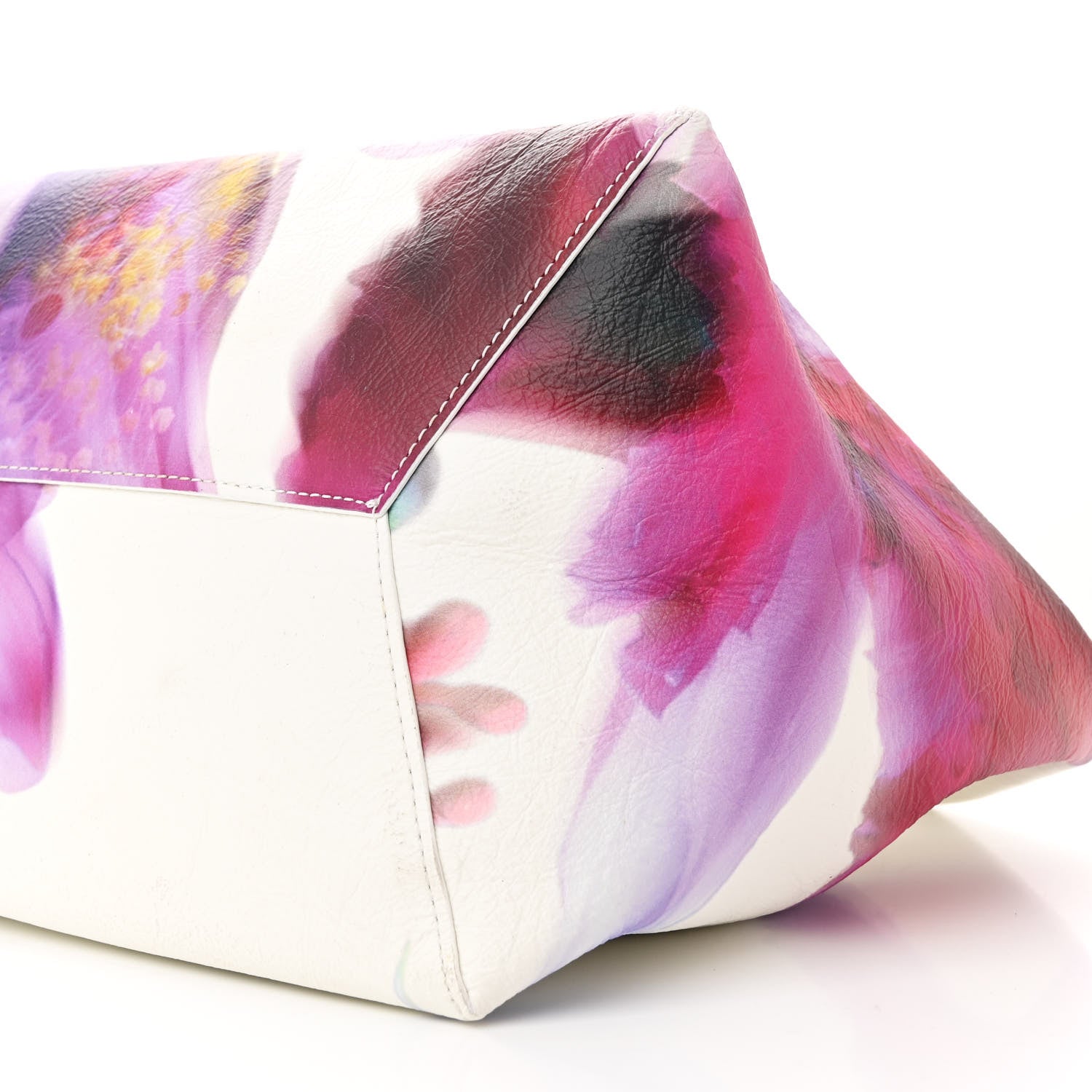 Marc Jacobs Crinkled Calfskin Future Floral Medium The Sack Bag White Multicolor 11 of 11