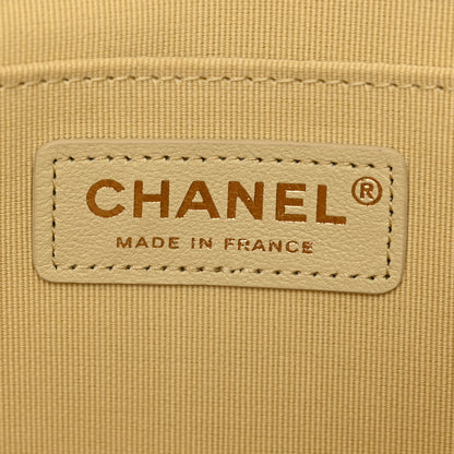 Chanel Braided Raffia Small Coco Beach Flap Beige 6 of 11
