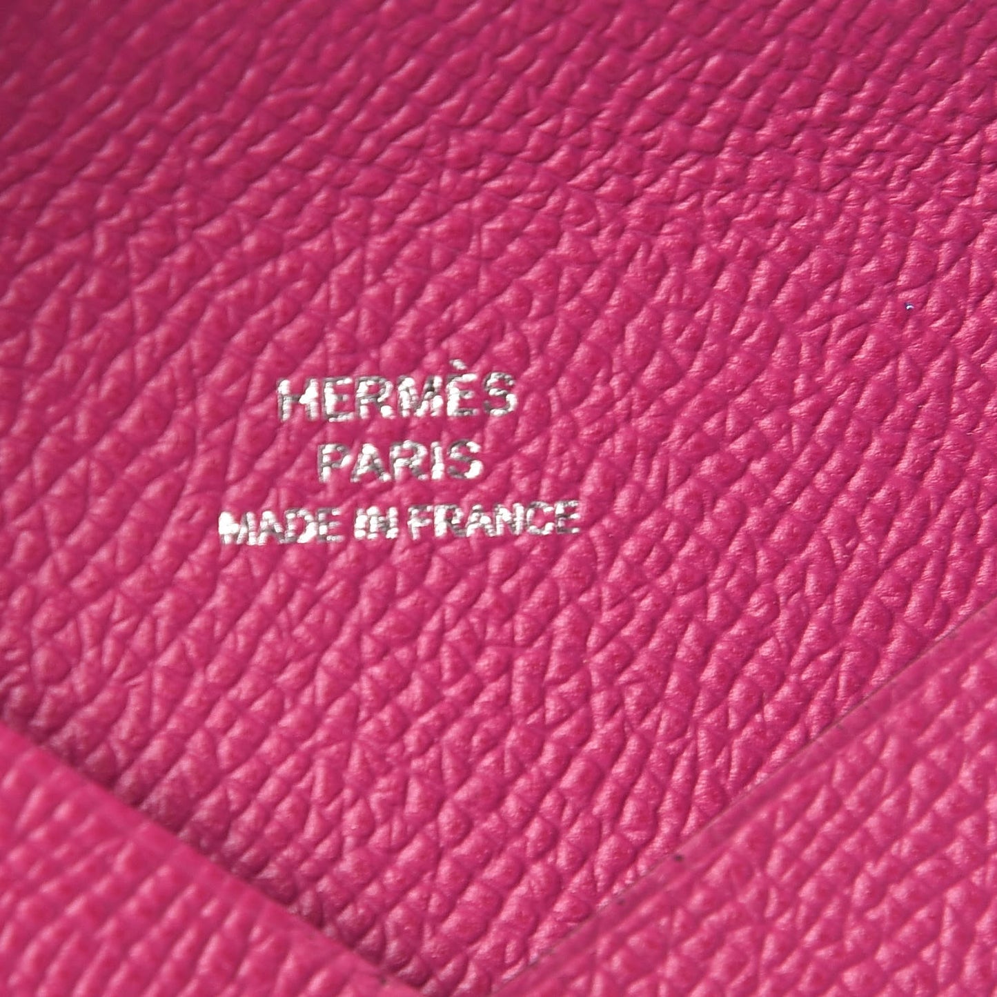 Epsom Calvi Card Case Rose Pourpre