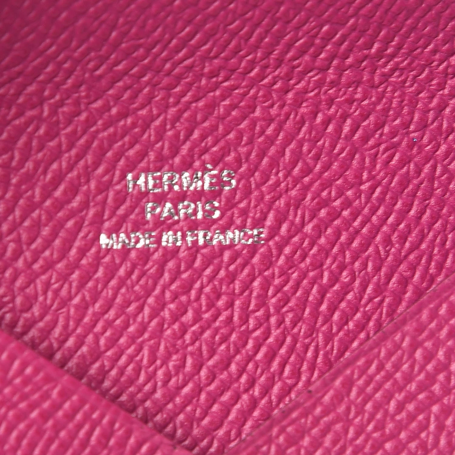 Hermes Epsom Calvi Card Case Rose Pourpre 6 of 7