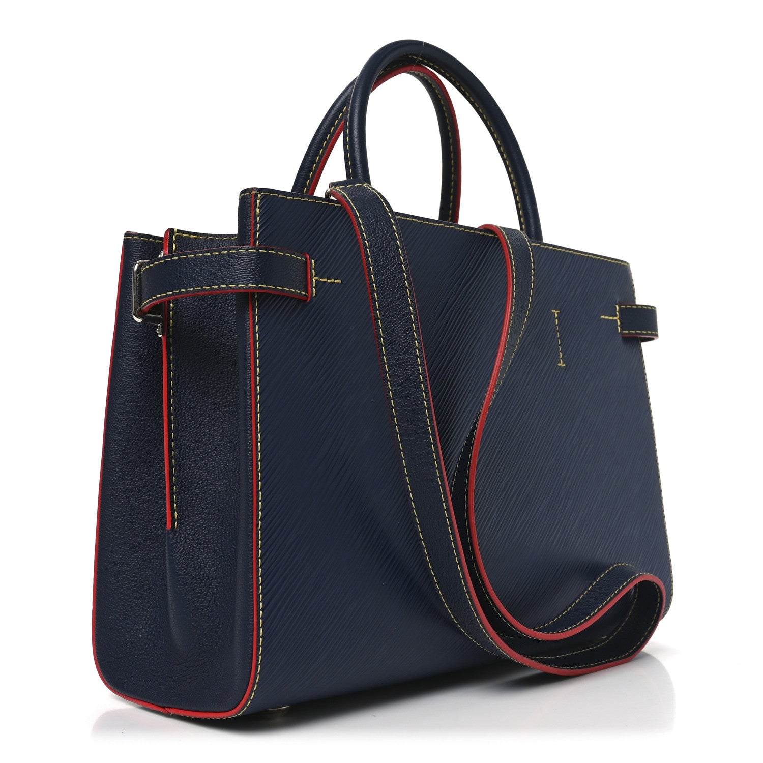 Louis Vuitton Epi Twist Tote Indigo 3 of 9