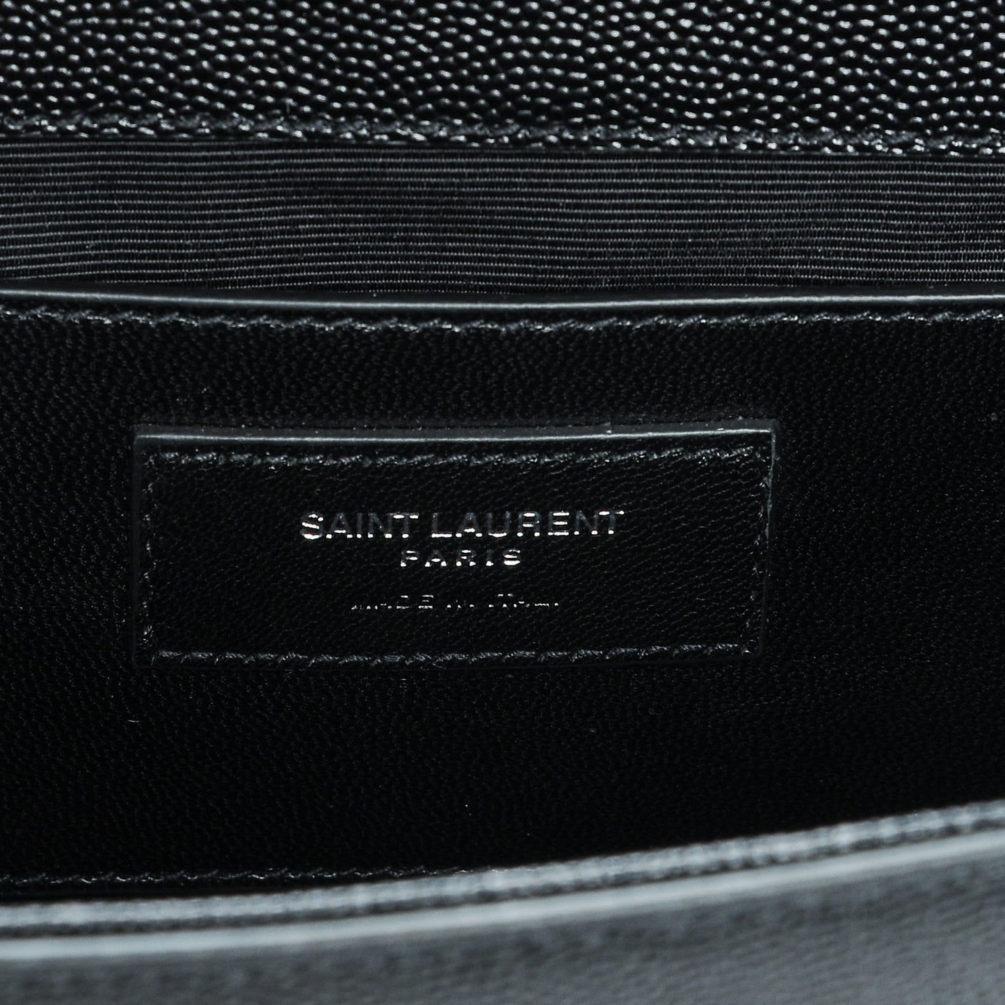 Grain De Poudre Medium Classic Monogram Kate Satchel Black