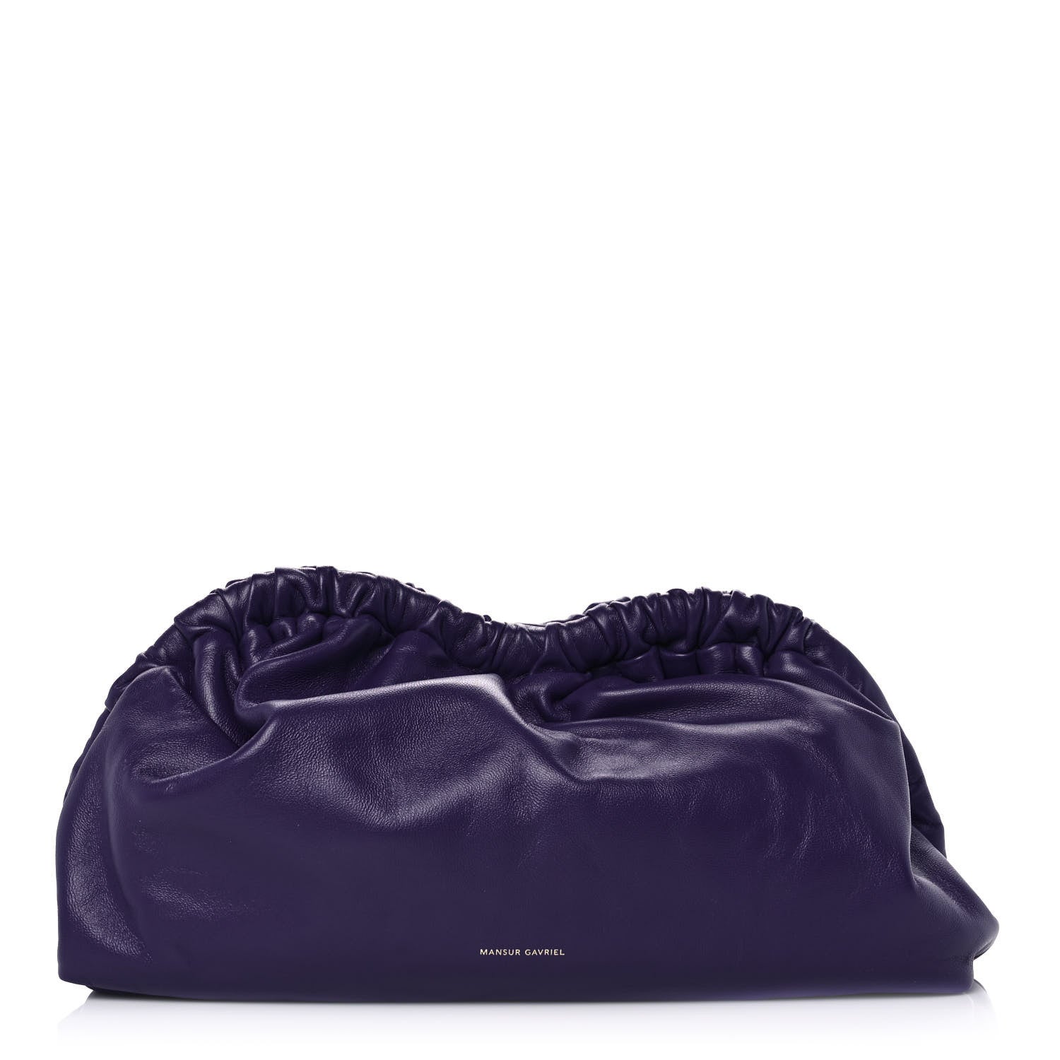 Mansur Gavriel Lambskin Cloud Clutch Viola 1 of 9