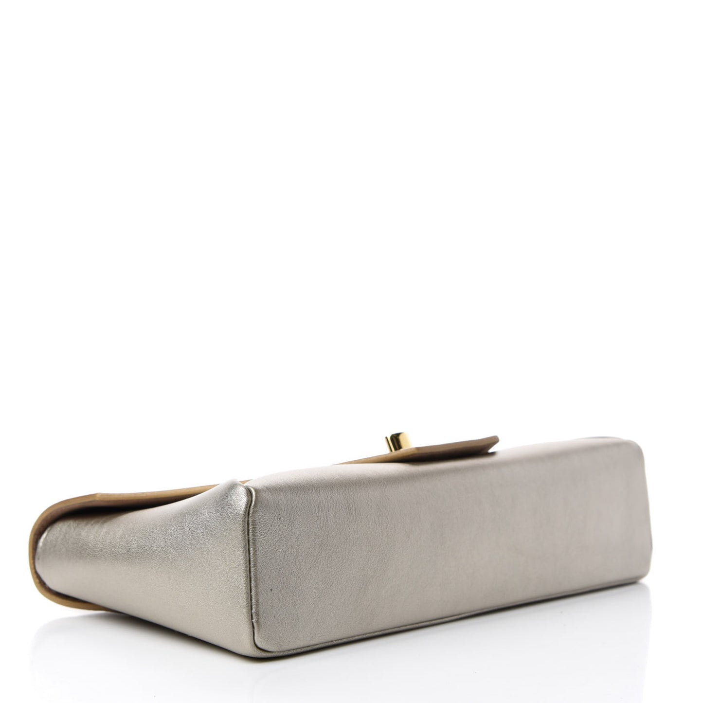 Metallic Calfskin Love Note Gold Silver