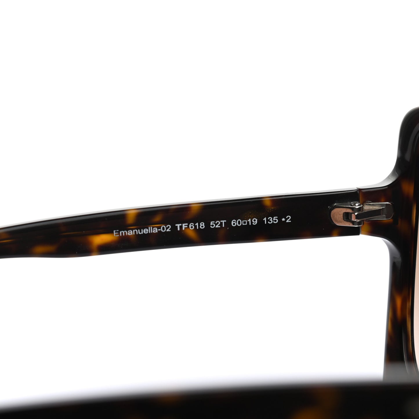 Acetate Emmanuella Sunglasses TF618 Havana