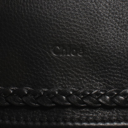 Chloe Calfskin Braided Medium Marcie Satchel Black 6 of 9