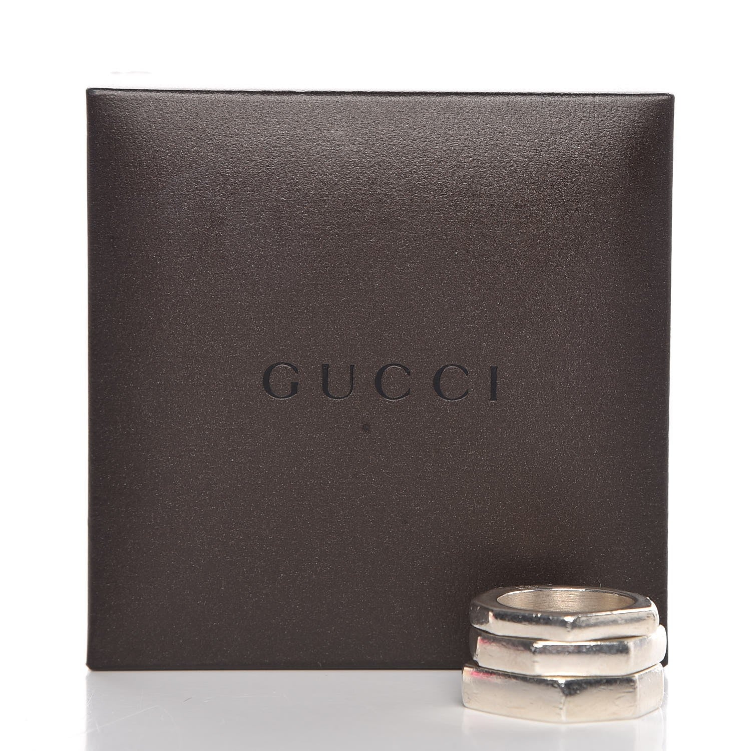 Gucci Sterling Silver Stackable Rings 52 6 7 of 7