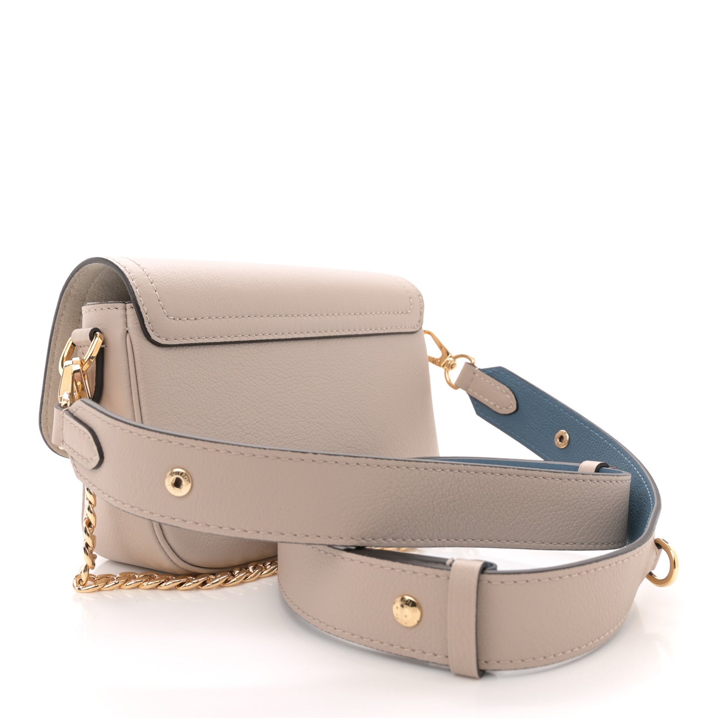 Grained Calfskin Lockme Tender Greige