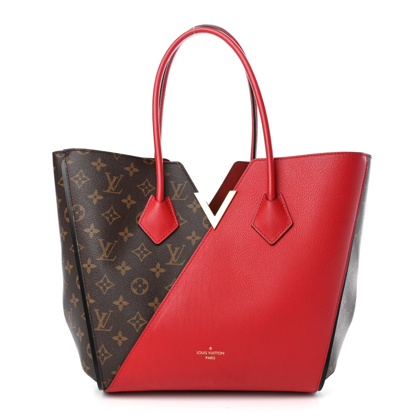 Calfskin Monogram Kimono Tote Cherry