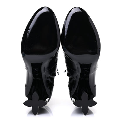Louis Vuitton Patent Silhouette Ankle Boots 40 Black 5 of 14