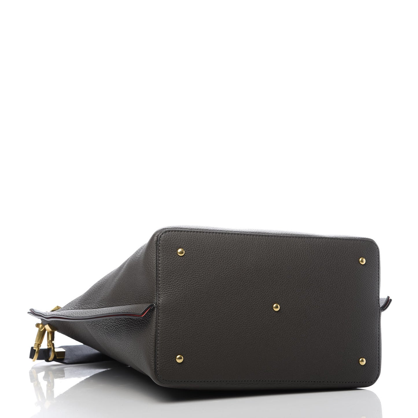 Grainy Calfskin Escape Hobo Bag Graphite