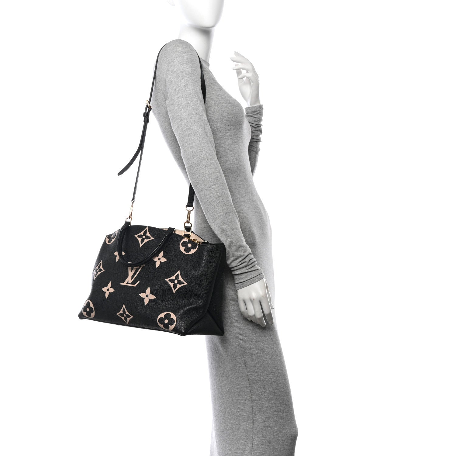 Louis Vuitton Empreinte Monogram Giant Grand Palais Black Beige 2 of 10
