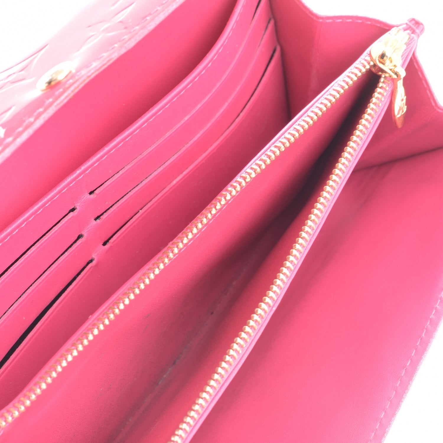 Louis Vuitton Vernis Sarah Wallet Rose Pop 8 of 8