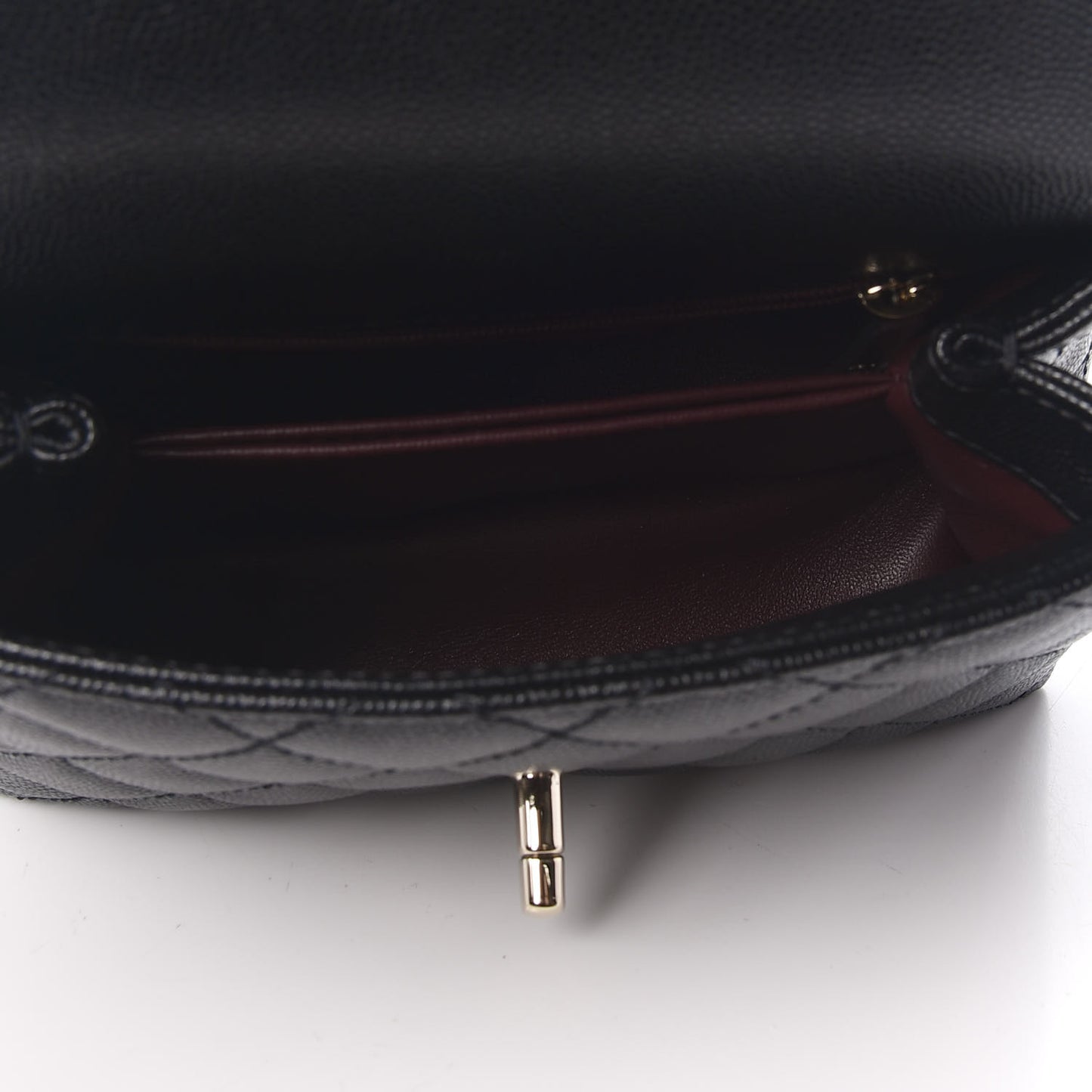 Caviar Quilted Extra Mini Coco Handle Flap Black