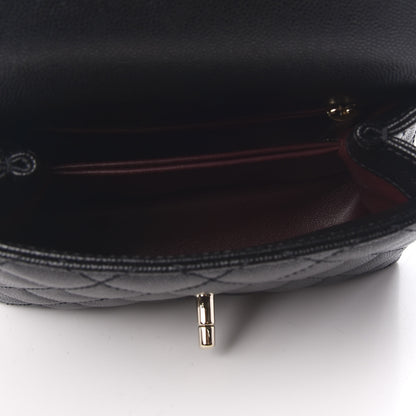 Chanel Caviar Quilted Extra Mini Coco Handle Flap Black 5 of 8