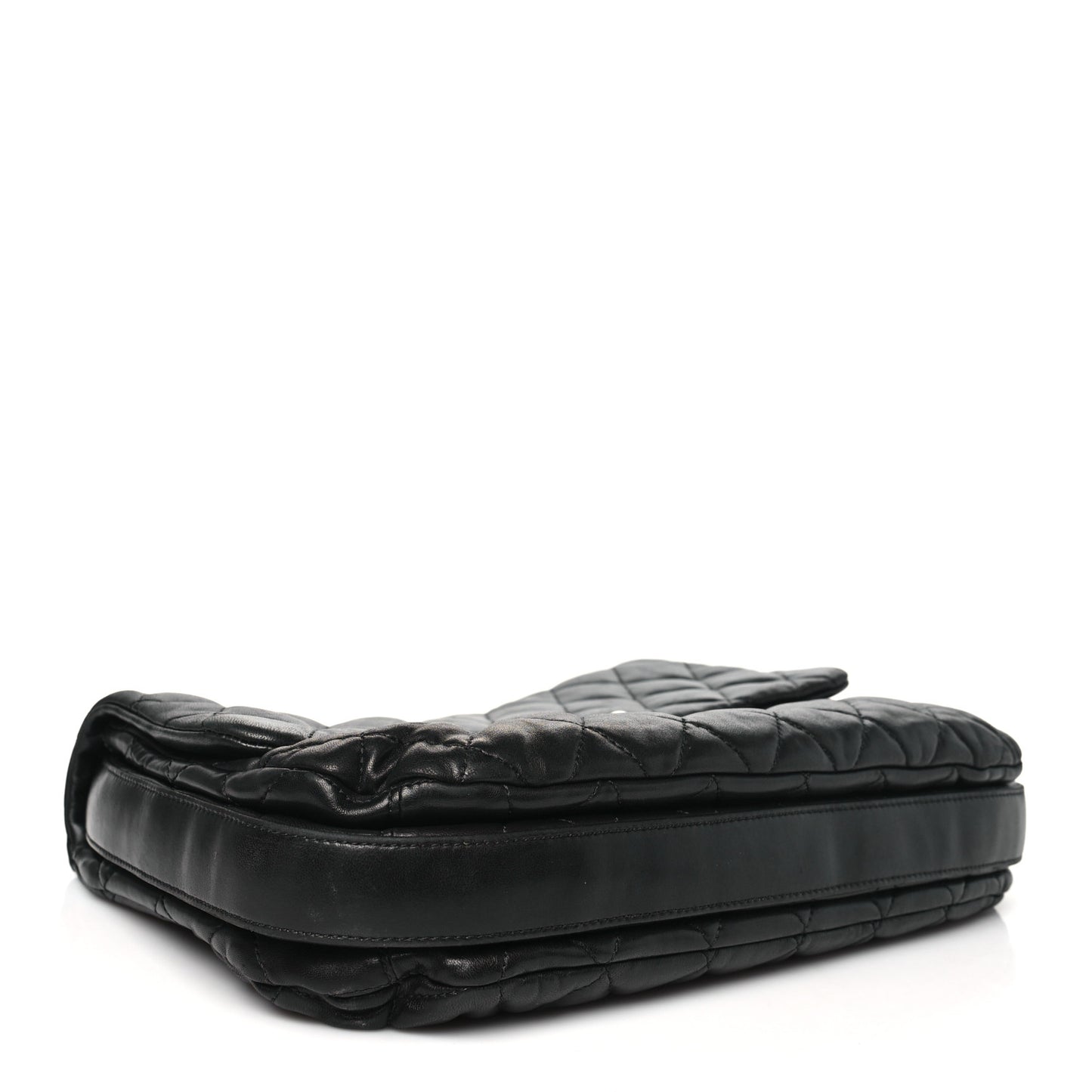 Lambskin Quilted Chanel 3 Maxi Flap Bag Black