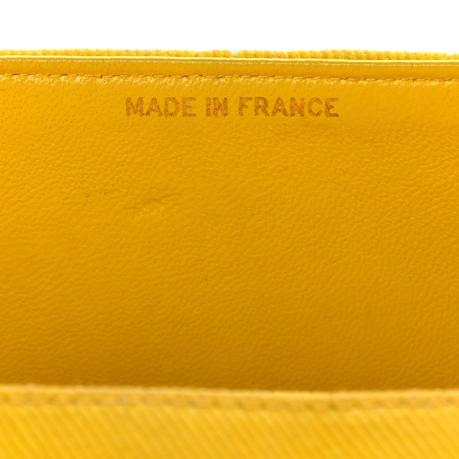 Chanel Jersey Quilted Medium Single Flap Yellow 6 of 16