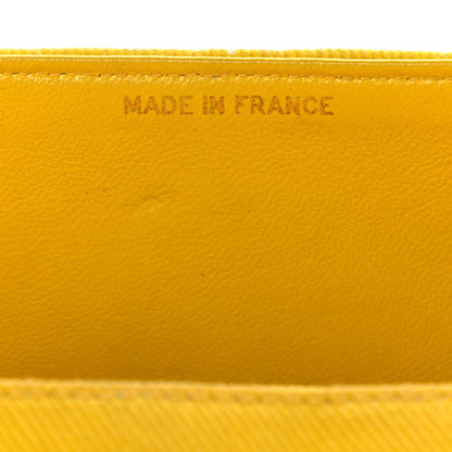Chanel Jersey Quilted Medium Single Flap Yellow 6 of 16