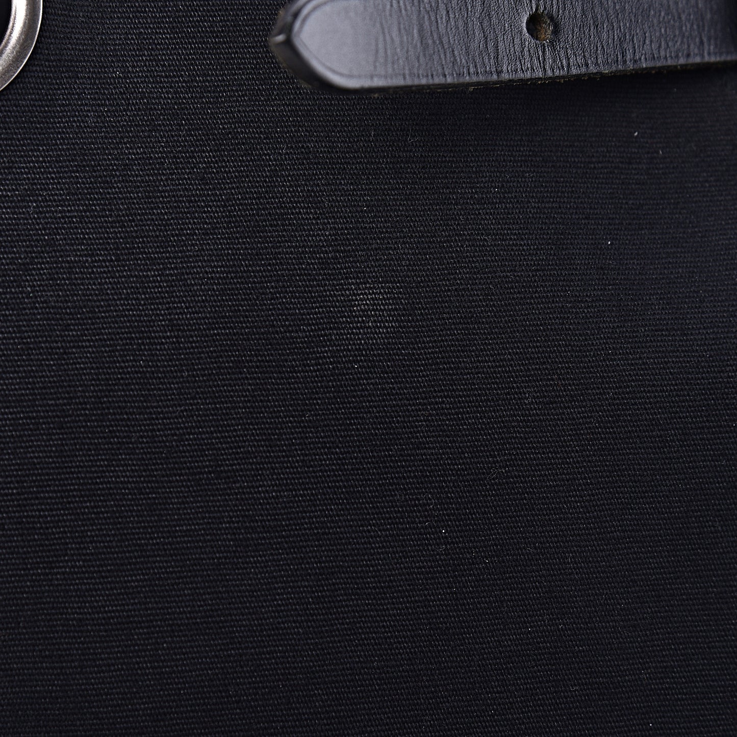 Toile Vache Calfskin Herbag 30 PM Black Natural