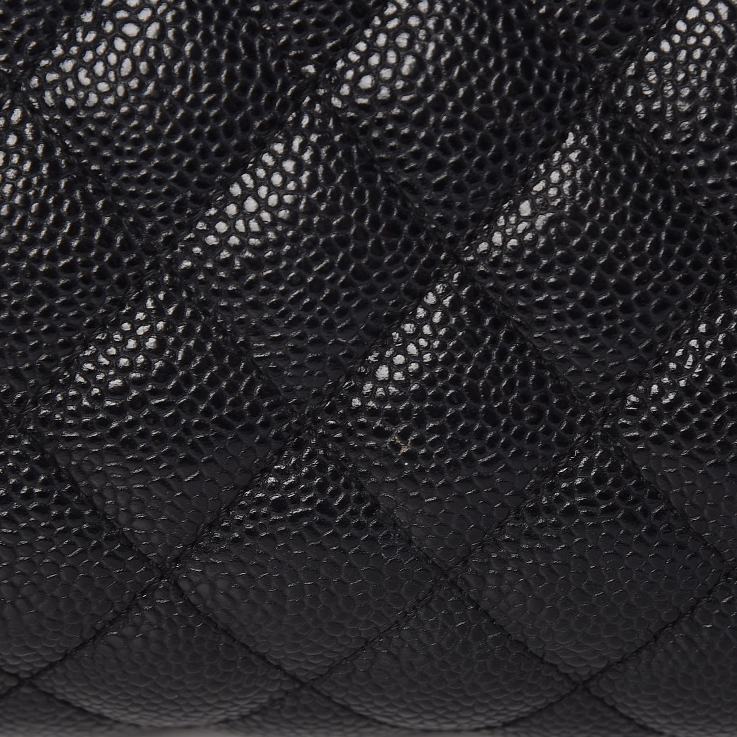 Caviar Quilted Timeless Clutch Black