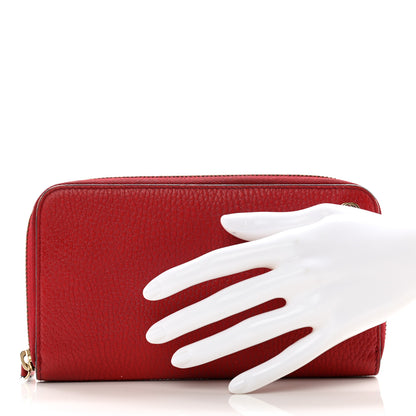 Gucci Dollar Calfskin Large Betty Zip Around Wallet Red 2 of 10