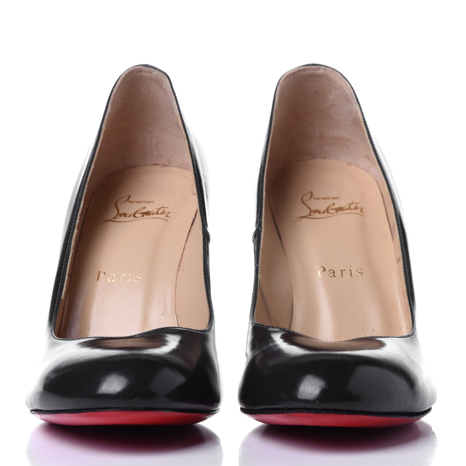 Christian Louboutin Patent Fifi 85 Pumps 38 Black 2 of 12