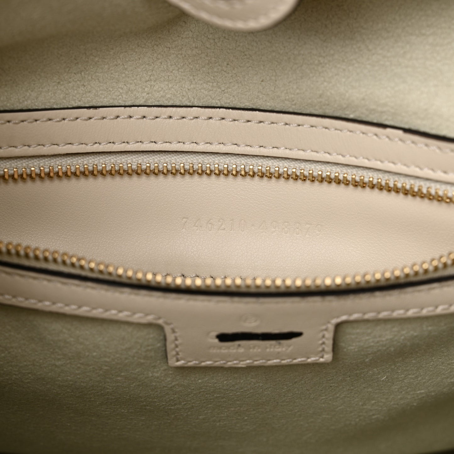 Calfskin Quilted Medium Deco Tote Bag Mystic White
