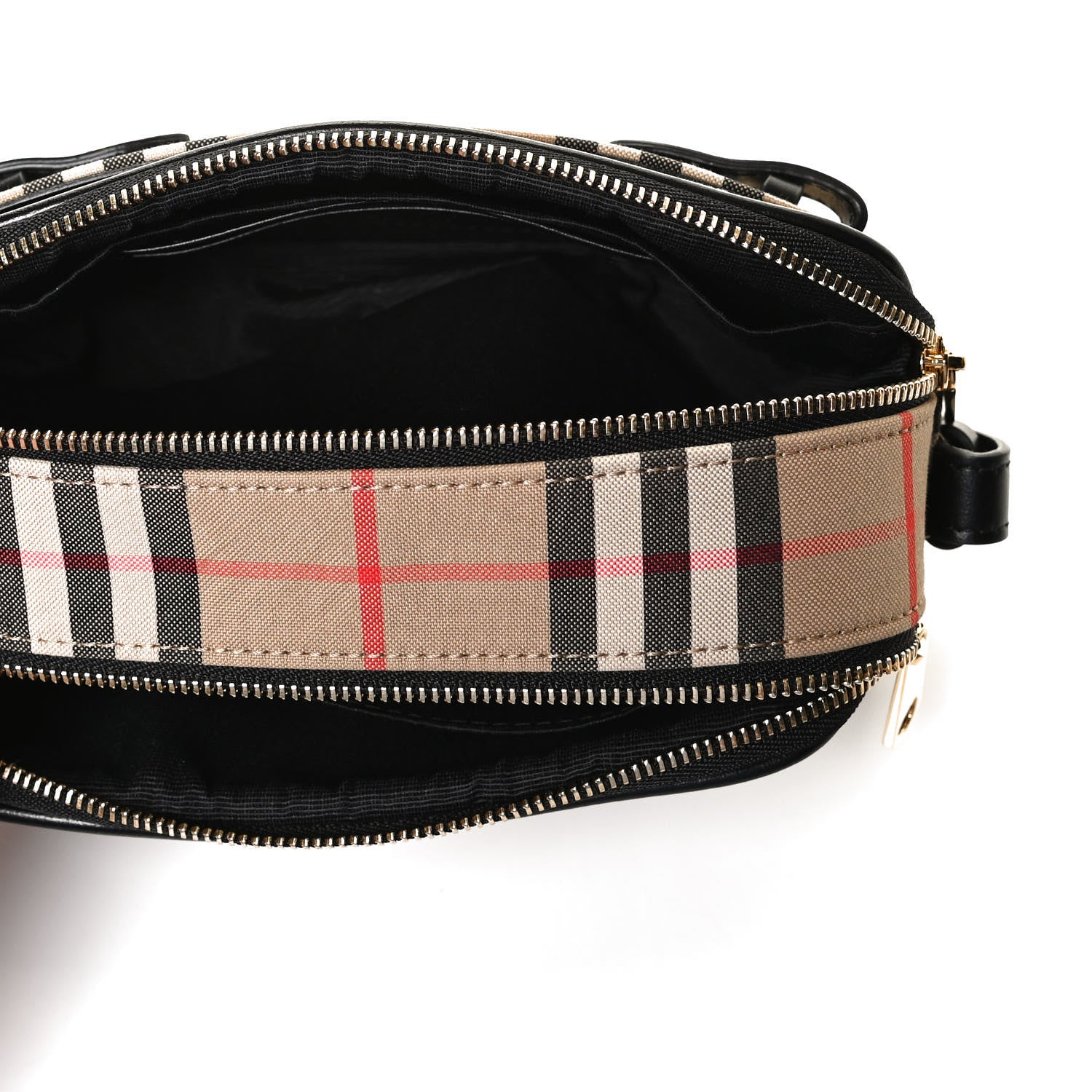 Burberry Calfskin Vintage Check Micro Camera Bag Archive Beige 5 of 10