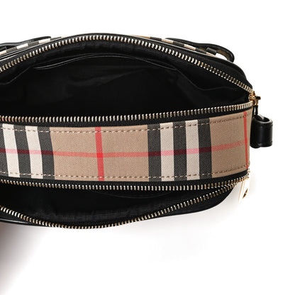 Burberry Calfskin Vintage Check Micro Camera Bag Archive Beige 5 of 10