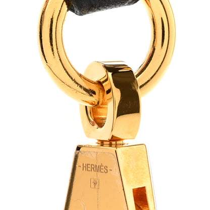 Hermes Toile Swift 25mm Sangle Flipperball Shoulder Strap Black Vert Bosphore 4 of 4