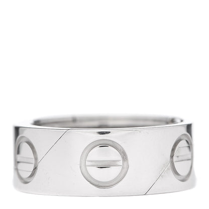 Cartier 18K White Gold 7mm Astro LOVE Ring 47 4.25 3 of 5