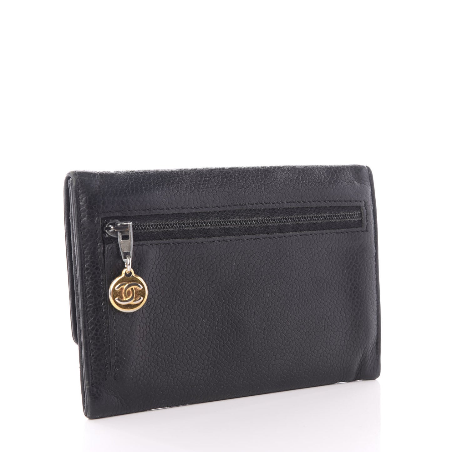 Caviar Timeless CC Flap Wallet Black