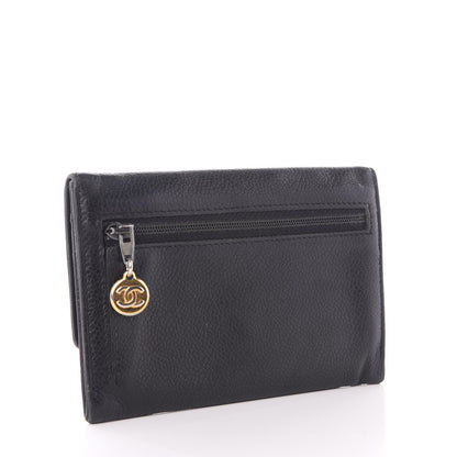 Chanel Caviar Timeless CC Flap Wallet Black 2 of 8