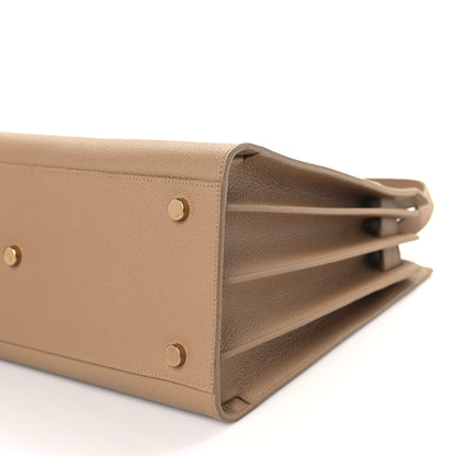Saint Laurent Grained Calfskin Small Sac De Jour Deep Beige 9 of 9