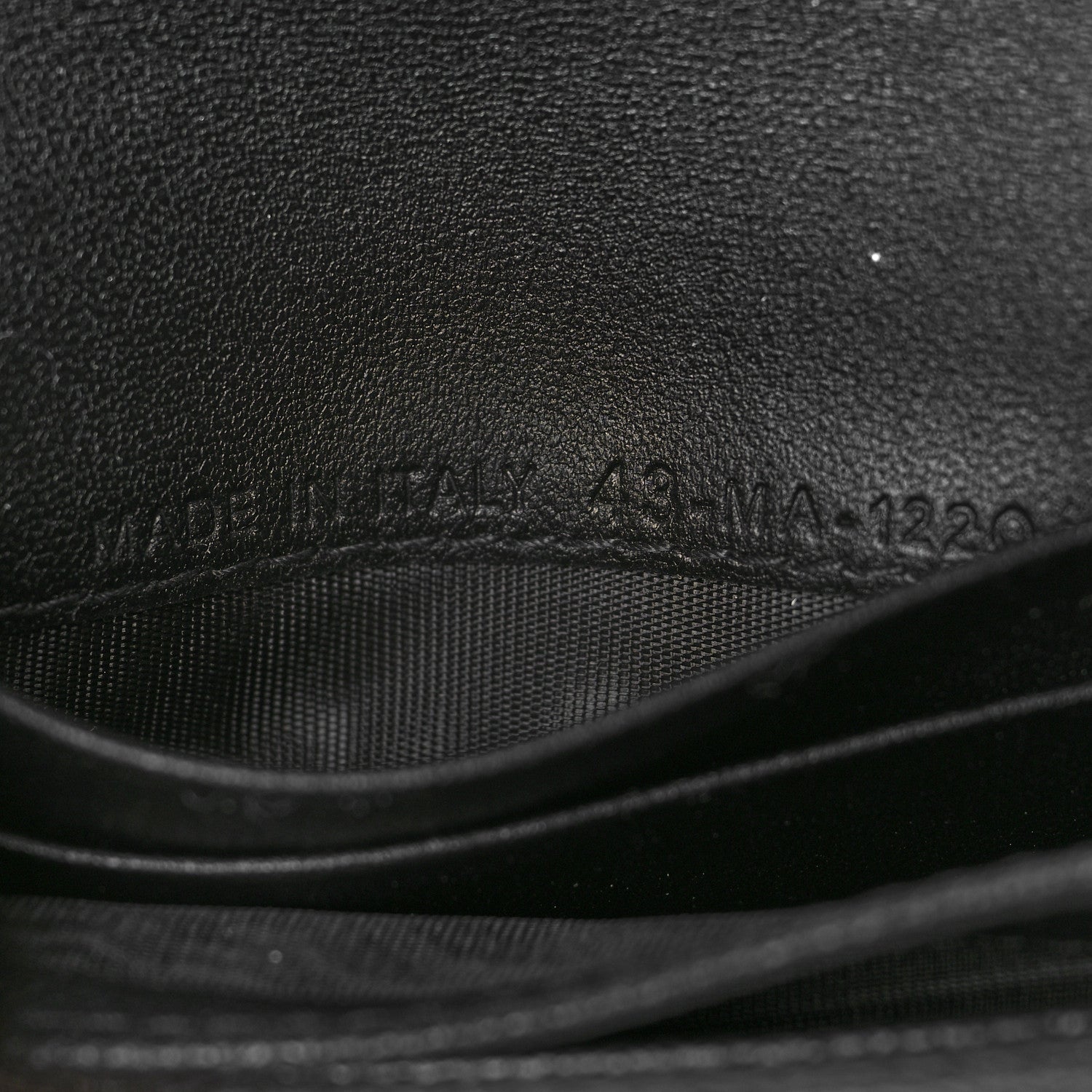 Christian Dior Grained Calfskin Saddle Card Holder Black 7 of 9