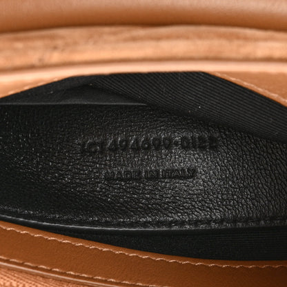 Saint Laurent Suede Calfskin Y Quilted Monogram Small Loulou Chain Satchel Cinnamon 8 of 12