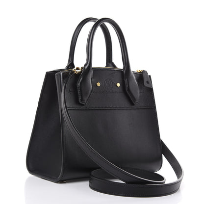 Louis Vuitton Calfskin City Steamer Mini Black 3 of 11