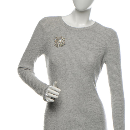 Chanel Crystal CC Brooch Silver 2 of 4