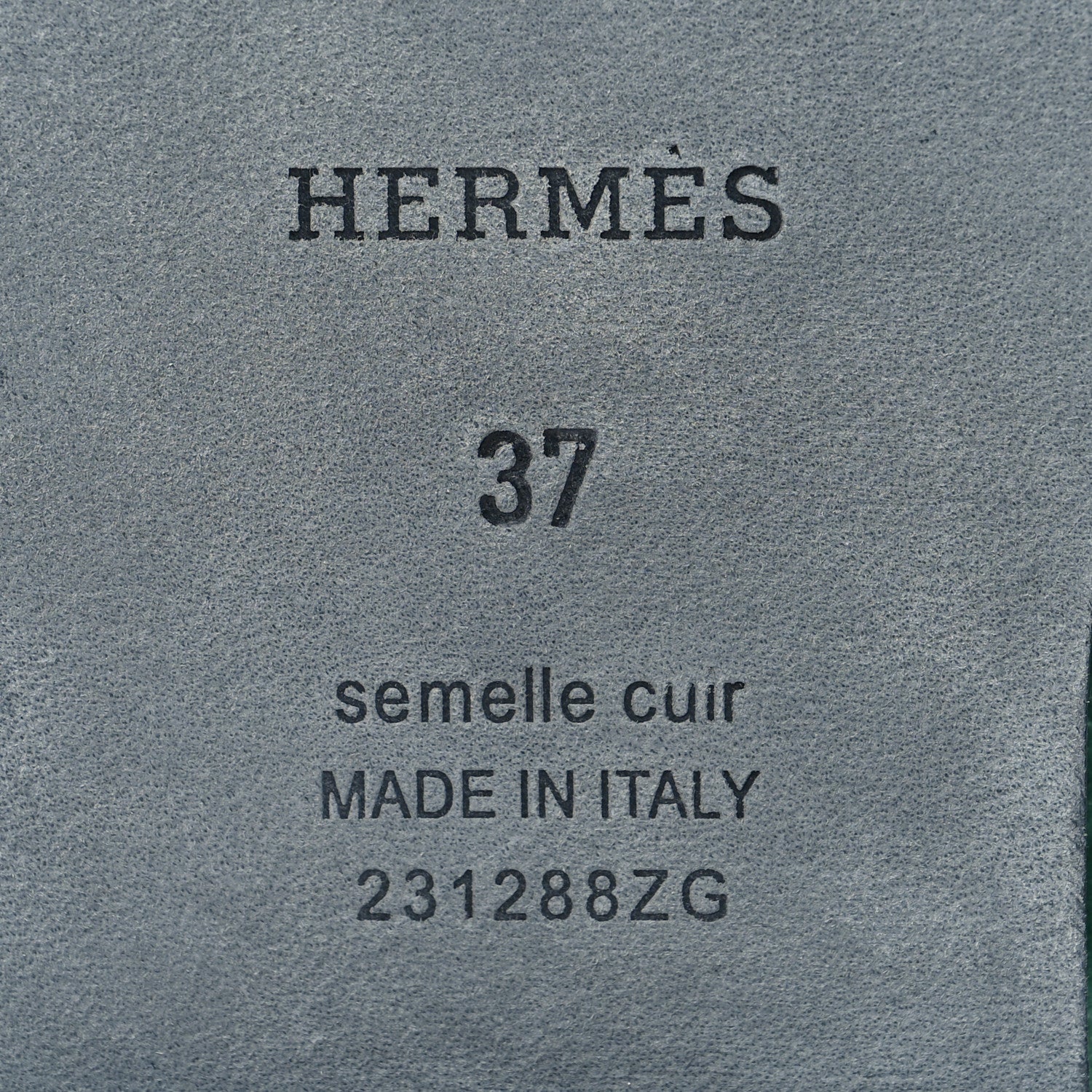 Hermes Woolskin Oran Sandals 37 Vert Anglais 6 of 8