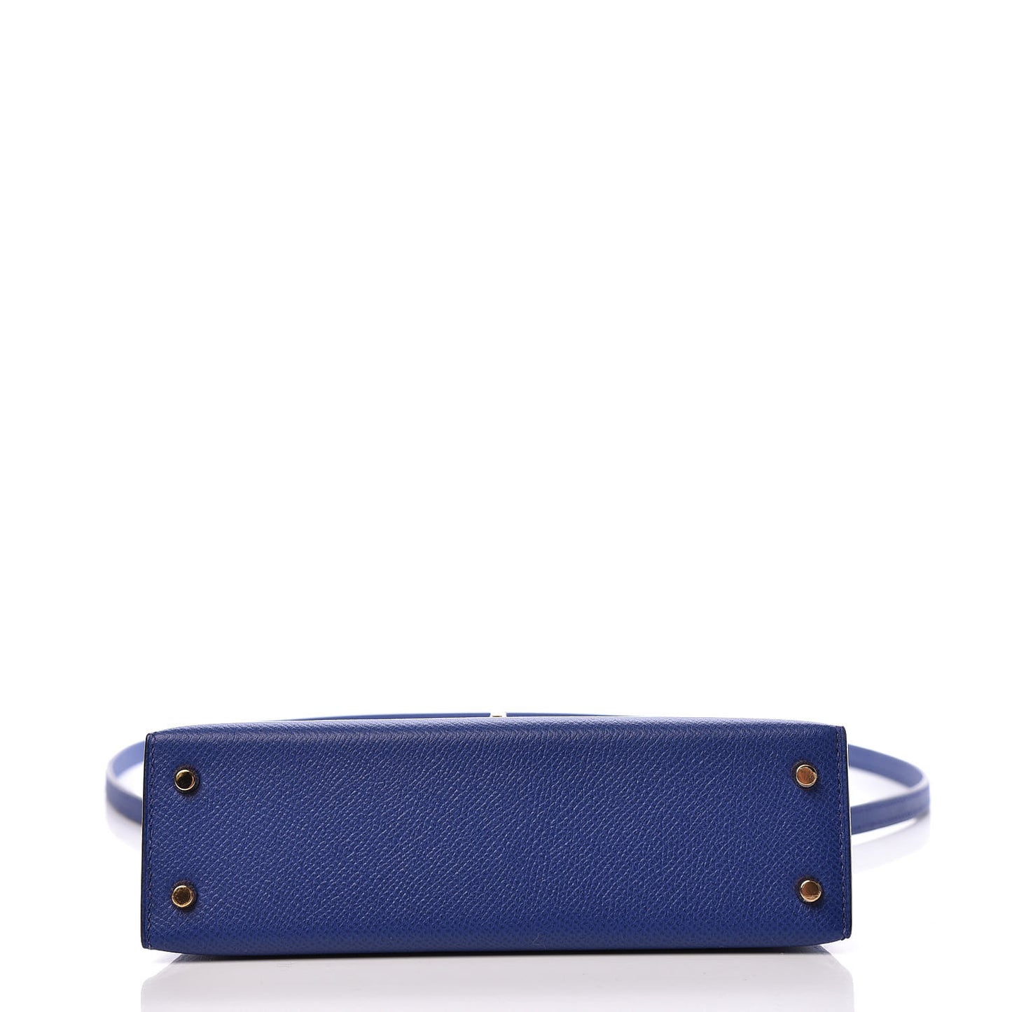 Epsom Mini Kelly Sellier 20 Bleu Electrique
