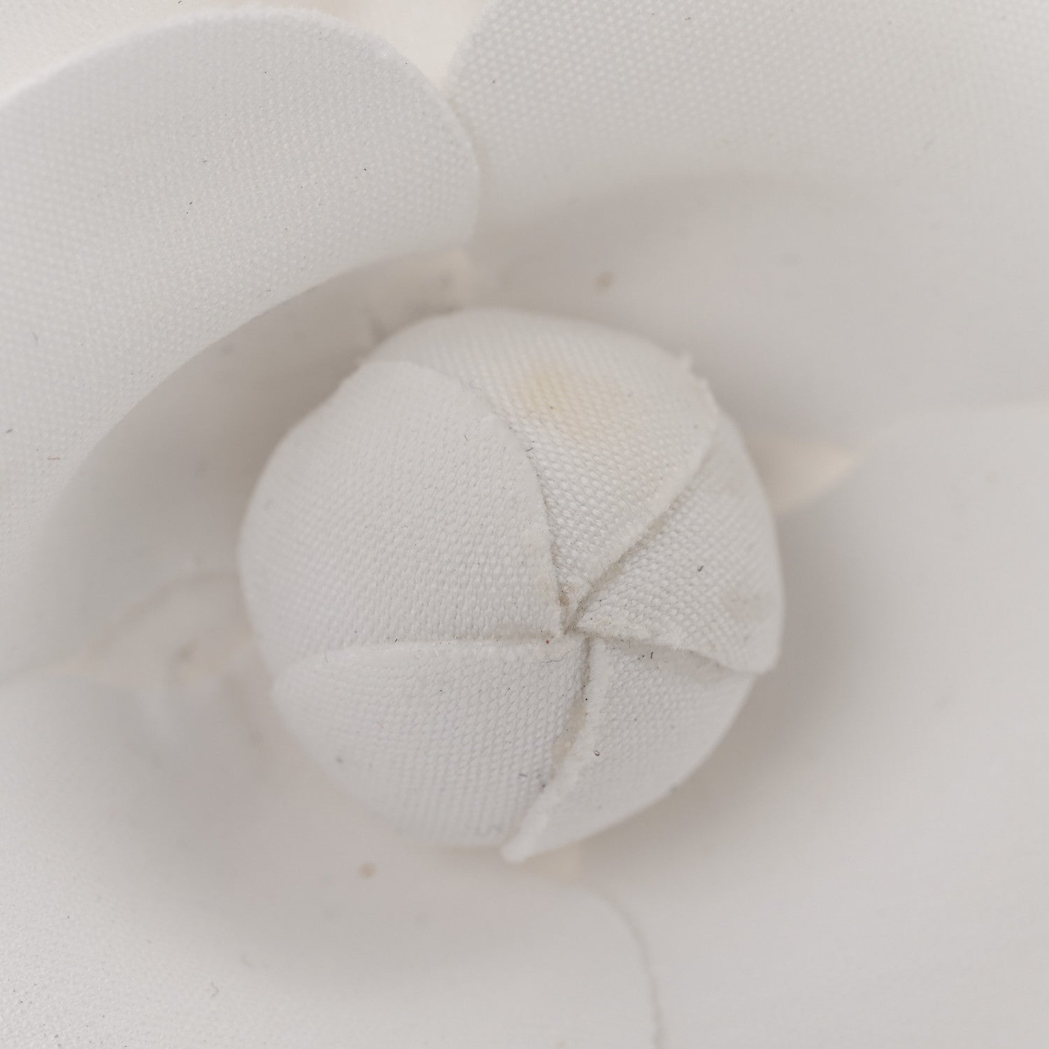 Chanel Fabric Camellia Flower Brooch White 5 of 5