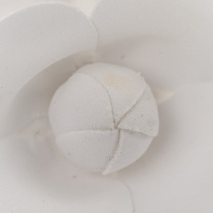 Chanel Fabric Camellia Flower Brooch White 5 of 5