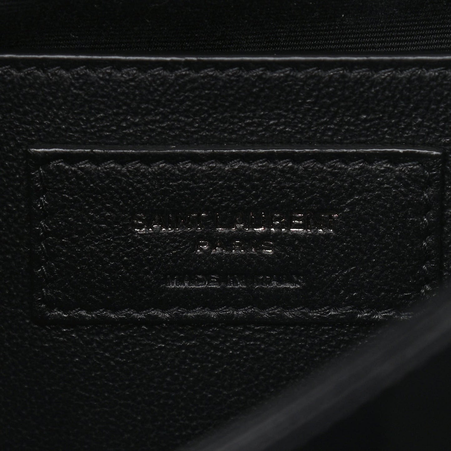 Crinkled Calfskin Matelasse Monogram Baby Niki Chain Satchel Black