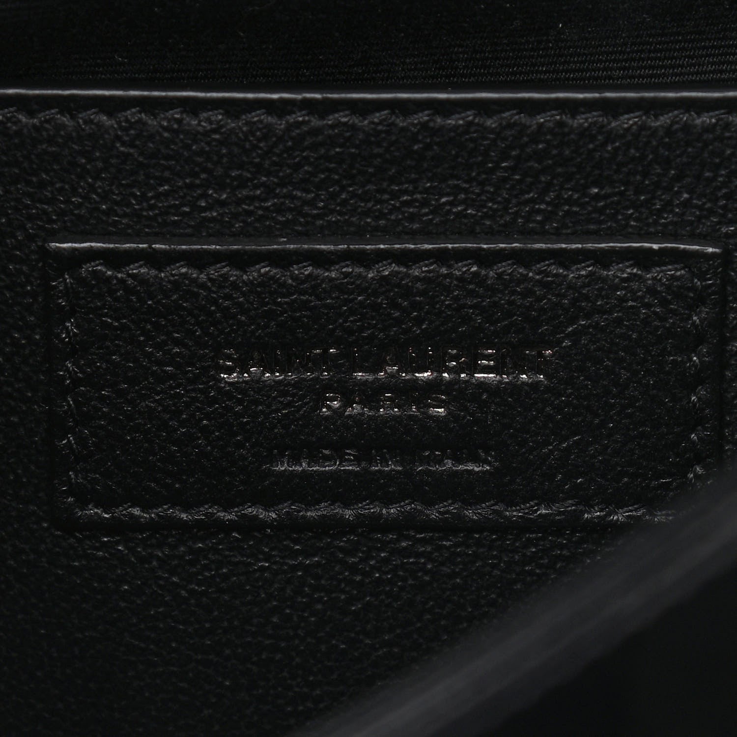 Saint Laurent Crinkled Calfskin Matelasse Monogram Baby Niki Chain Satchel Black 6 of 9